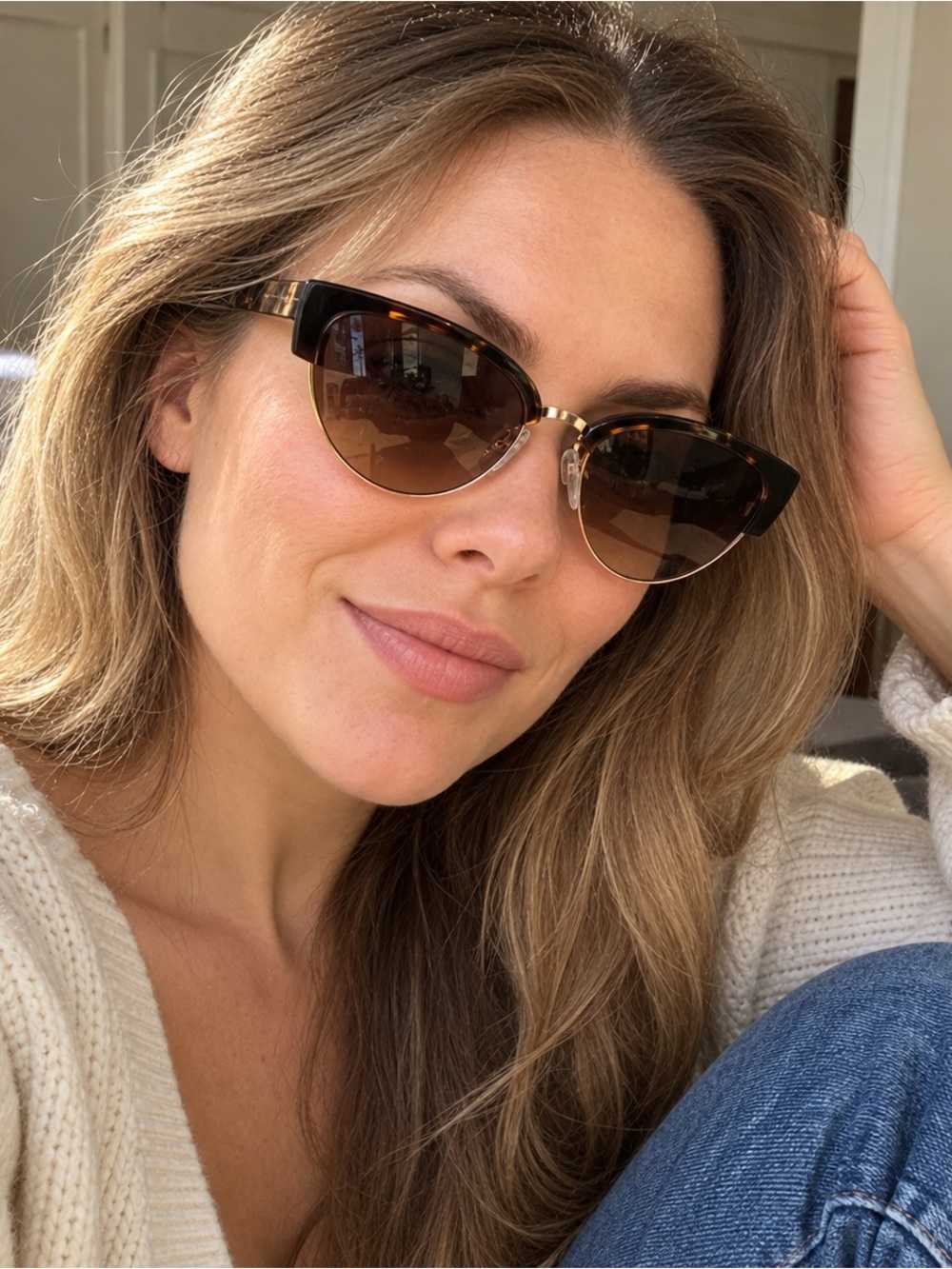 Title

Carolina Lemke CL9035-2 Tortoise Gold Cat Eye Sunglasses NWT Full Set